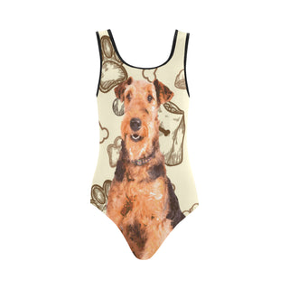 Airedale Terrier Vest One Piece Swimsuit - TeeAmazing