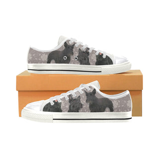 Scottish Terrier Lover White Women's Classic Canvas Shoes - TeeAmazing
