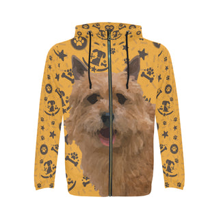 Norwich Terrier Dog All Over Print Full Zip Hoodie for Men - TeeAmazing