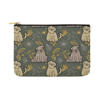 Briard Flower Carry-All Pouch 12.5''x8.5'' - TeeAmazing