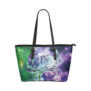Cancer Leather Tote Bag/Small - TeeAmazing