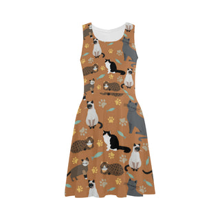 Cat Pattern Atalanta Sundress - TeeAmazing