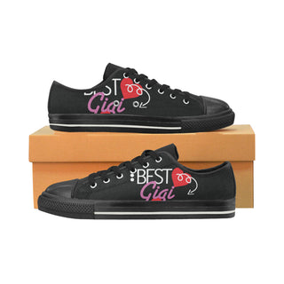 Gigi Black Women's Classic Canvas Shoes - TeeAmazing