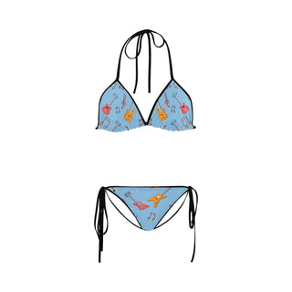 Bass Pattern Custom Bikini Swimsuit - TeeAmazing