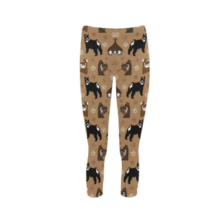 Miniature Schnauzer Pattern Capri Legging - TeeAmazing