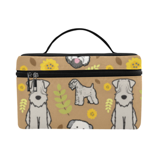 Soft Coated Wheaten Terrier Flower Cosmetic Bag/Large - TeeAmazing