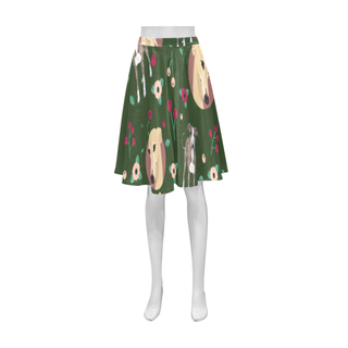 Greyhound Flower Athena Women's Short Skirt - TeeAmazing