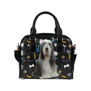Bearded Collie Dog Shoulder Handbag - TeeAmazing