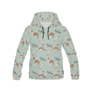 Greyhound Pattern All Over Print Hoodie for Women - TeeAmazing