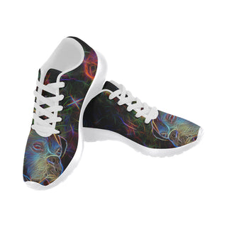 Boxer Glow Design 1 White Sneakers for Women - TeeAmazing