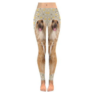 Afghan Hound Low Rise Leggings (Model L05) - TeeAmazing