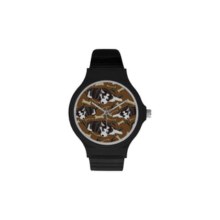 Siberian Husky Unisex Round Plastic Watch - TeeAmazing