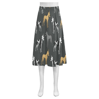 Great Dane Mnemosyne Women's Crepe Skirt (Model D16) - TeeAmazing