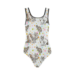 Ragamuffin Cat Vest One Piece Swimsuit - TeeAmazing