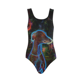 Italian Greyhound Glow Design 2 Vest One Piece Swimsuit - TeeAmazing