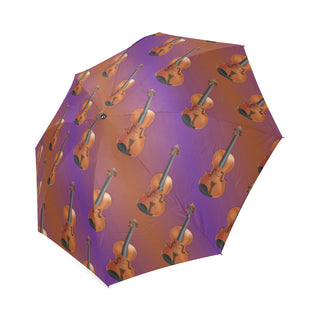 Violin Pattern Foldable Umbrella - TeeAmazing