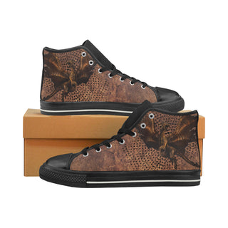 Kushala Daora Black Men’s Classic High Top Canvas Shoes - TeeAmazing