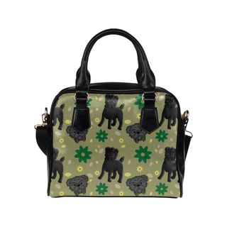 Affenpinschers Flower Shoulder Handbag - TeeAmazing