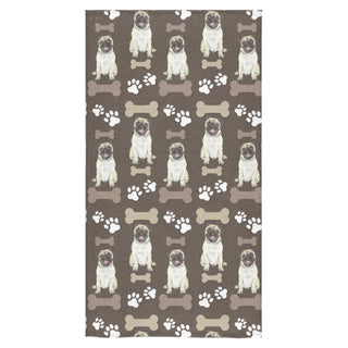 Pug Water Colour Pattern No.1 Bath Towel 30"x56" - TeeAmazing