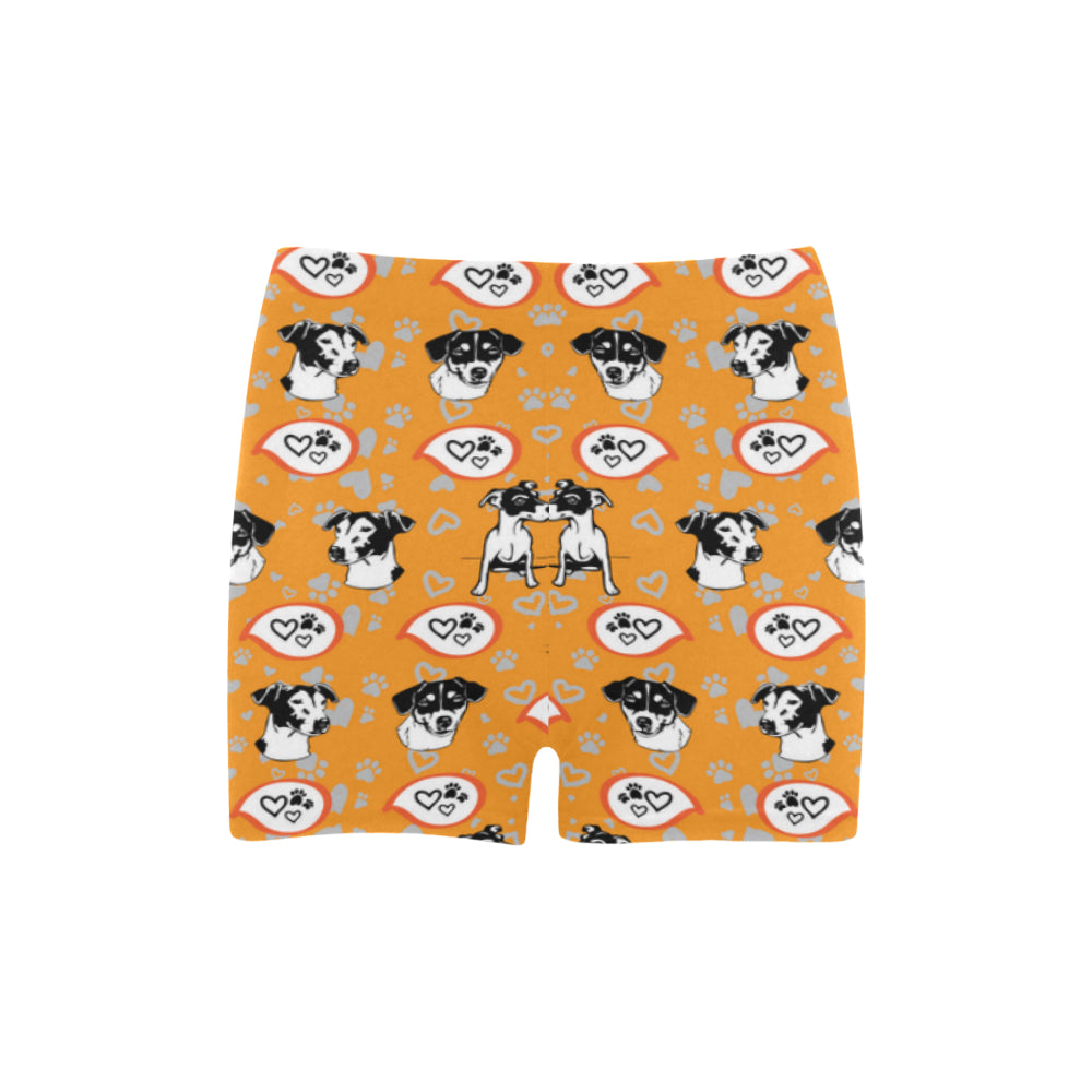 Jack Russell Terrier Pattern Briseis Skinny Shorts - TeeAmazing