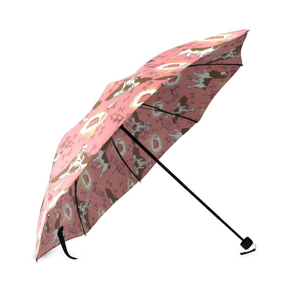 English Cocker Spaniel Pattern Foldable Umbrella - TeeAmazing