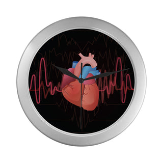 Cardiology Silver Color Wall Clock - TeeAmazing
