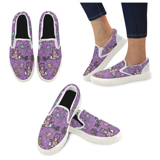 Aphmau White Women's Slip-on Canvas Shoes - TeeAmazing
