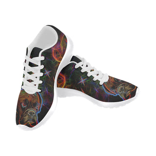 Boxer Glow Design 3 White Sneakers Size 13-15 for Men - TeeAmazing