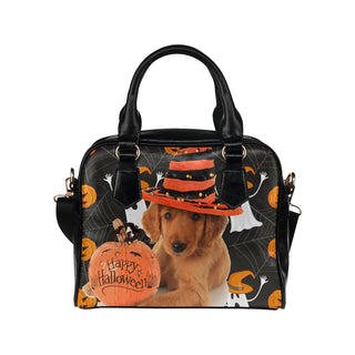 Golden Retriever Halloween Shoulder Handbag - TeeAmazing