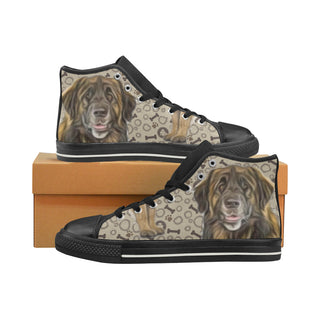 Leonberger Black High Top Canvas Shoes for Kid - TeeAmazing