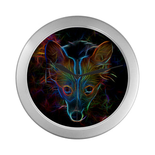 Corgi Glow Design 3 Silver Color Wall Clock - TeeAmazing