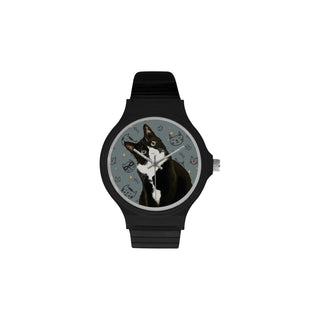 Tuxedo Cat Unisex Round Plastic Watch - TeeAmazing