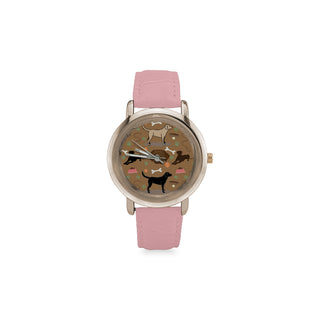 Labrador 3 Colors Women's Rose Gold Leather Strap Watch - TeeAmazing