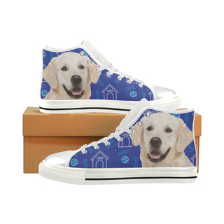 Labrador Retriever White Women's Classic High Top Canvas Shoes - TeeAmazing