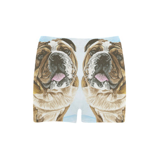 English Bulldog Water Colour No.1 Briseis Skinny Shorts - TeeAmazing