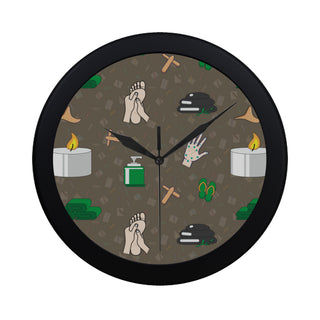 Massage Therapist Circular Plastic Wall clock - TeeAmazing