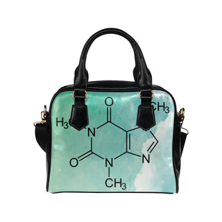 Caffeine Molecule Shoulder Handbag - TeeAmazing