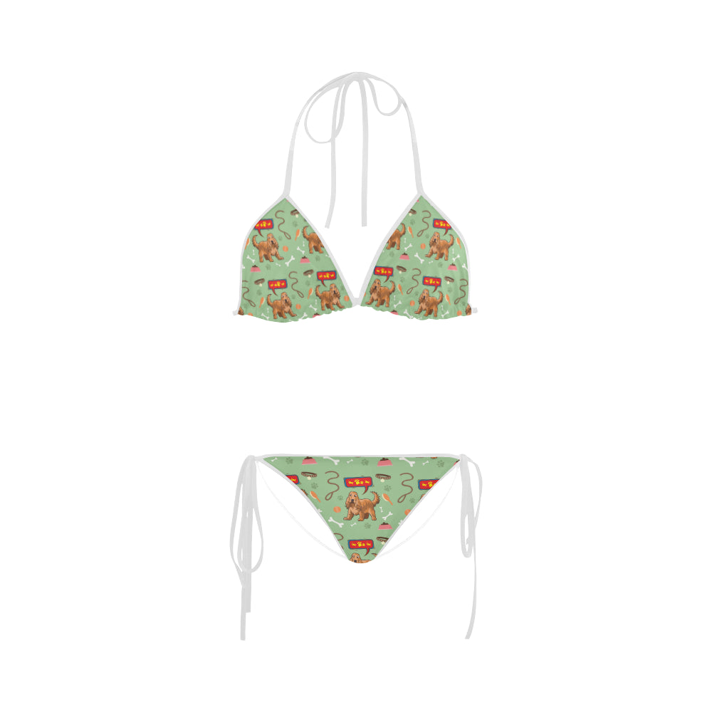 American Cocker Spaniel Pattern Custom Bikini Swimsuit - TeeAmazing
