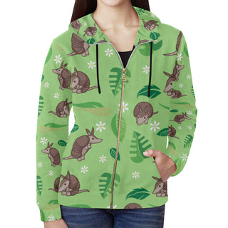 Constrictor Pattern All Over Print Full Zip Hoodie for Women - TeeAmazing