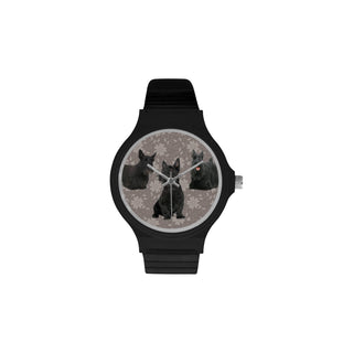 Scottish Terrier Lover Unisex Round Plastic Watch - TeeAmazing