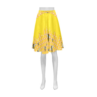 Bee Pattern Athena Women's Short Skirt - TeeAmazing