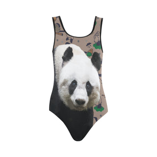 Panda Vest One Piece Swimsuit - TeeAmazing