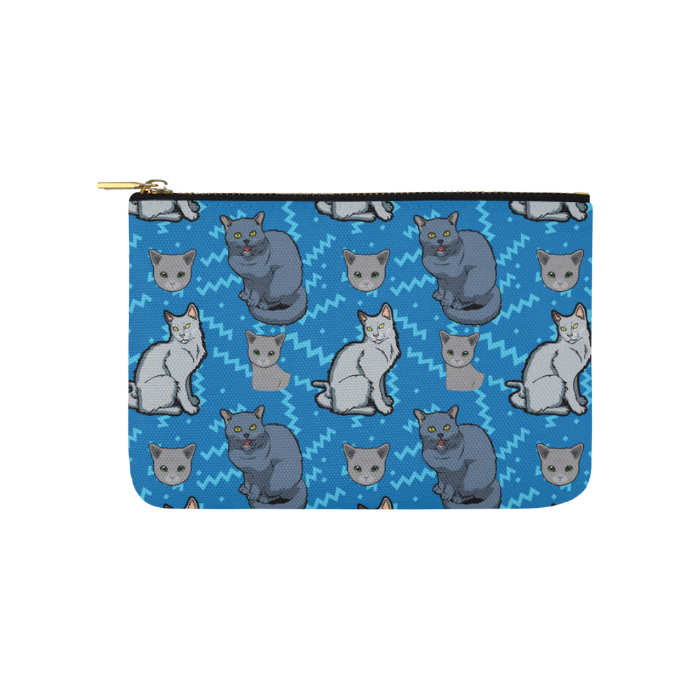 Russian Blue Carry-All Pouch 9.5x6 - TeeAmazing