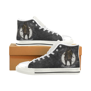 Bloodborne White Men’s Classic High Top Canvas Shoes - TeeAmazing