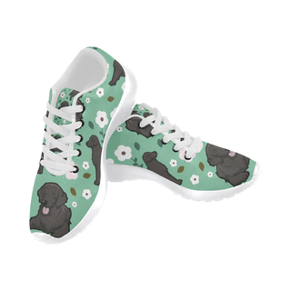 Curly Coated Retriever Flower White Sneakers Size 13-15 for Men - TeeAmazing