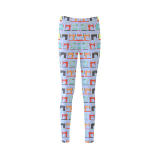 Sewing Machine Pattern Cassandra Women's Leggings - TeeAmazing