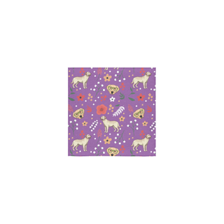 Labrador Retriever Flower Square Towel 13“x13” - TeeAmazing