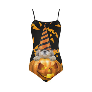 Shih Tzu Halloween Strap Swimsuit - TeeAmazing
