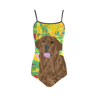 Chocolate Lab Strap Swimsuit - TeeAmazing