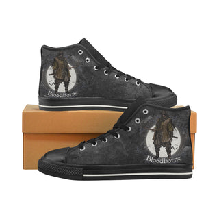 Bloodborne Black High Top Canvas Women's Shoes/Large Size - TeeAmazing
